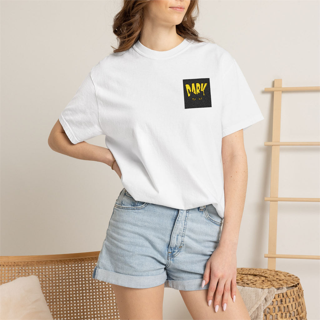 T-Shirt — Yellow Flower Patch Graphic Tee